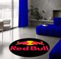 Preview: Red Bull Logo black round carpet!